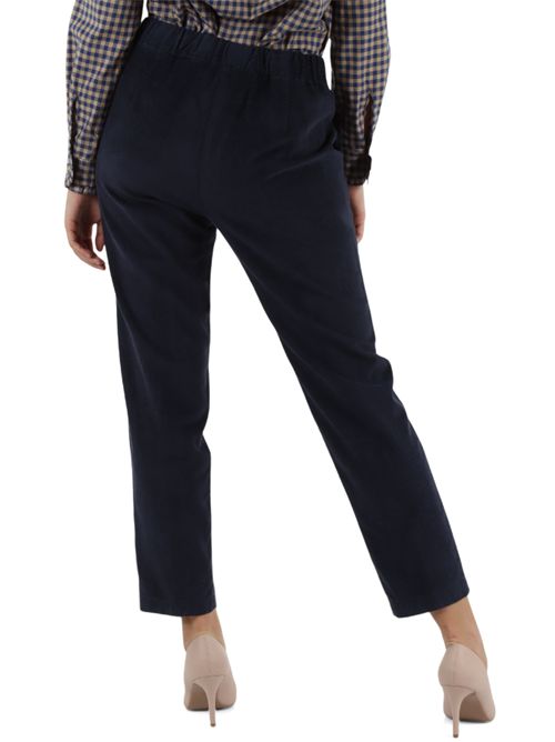 Pantalone in velluto millerighe di cotone e viscosa Twinset ALESSIA SANTI | 521SD25038S3982